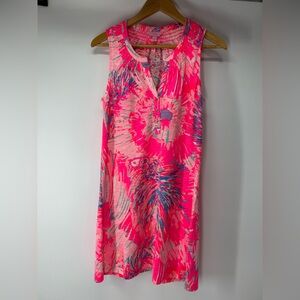 Lilly Pulitzer Vibrant Pink and Blue Dress